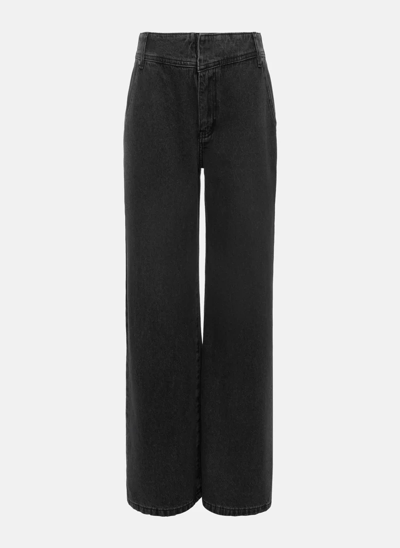 Lichi Loose low-rise jeans with wide waistband