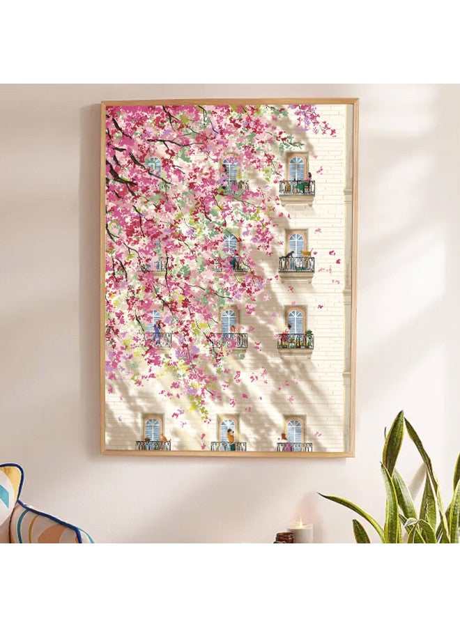 Botop Fusion Spring Afternoon Puzzle 1000 Pieces Imported Blue Cardboard Stress Relief Educational Toy Birthday Christmas Gift - Image 2