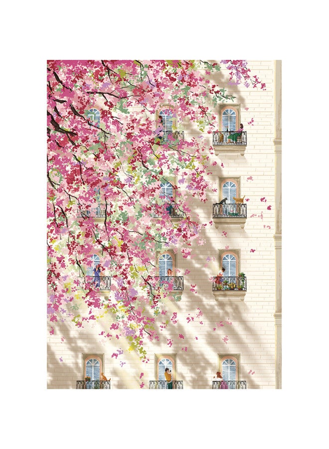 Botop Fusion Spring Afternoon Puzzle 1000 Pieces Imported Blue Cardboard Stress Relief Educational Toy Birthday Christmas Gift - Image 5