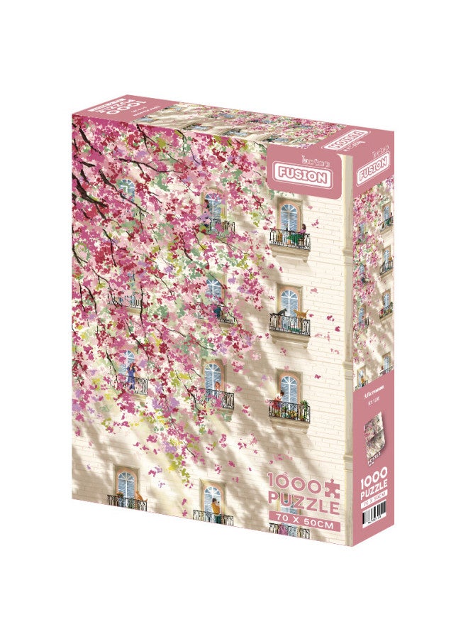 Botop Fusion Spring Afternoon Puzzle 1000 Pieces Imported Blue Cardboard Stress Relief Educational Toy Birthday Christmas Gift - Image 3