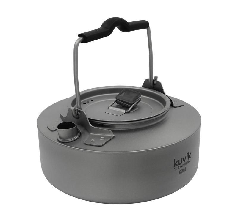 Kuvik Titanium Kettle 600ml (20.3 oz) - Ultralight and Compact Kettle for Backpacking, Camping, and Home - Image 4