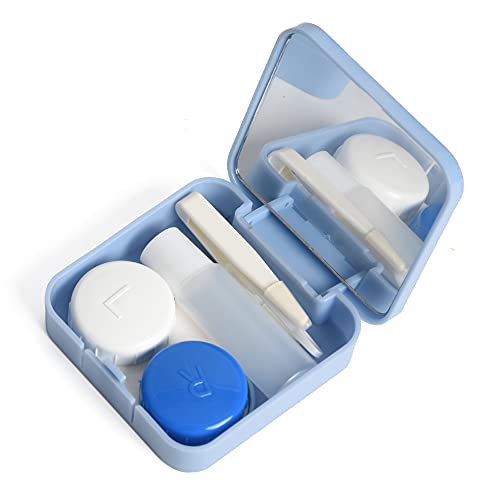 VIVID VividVisionInt® Mini Portable Contact Lens Case Container Kit with Mirror Tweezer Applicator Lens Stick and Solution Bottle Daily Usable in Travelling Portable Lens Box LC-3033-C3 - Image 4