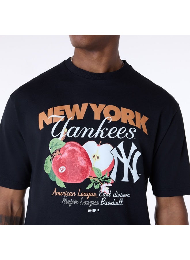 NEW ERA تي شيرت MLB FRUIT GRPHC CF NEYYAN BLK - Image 2