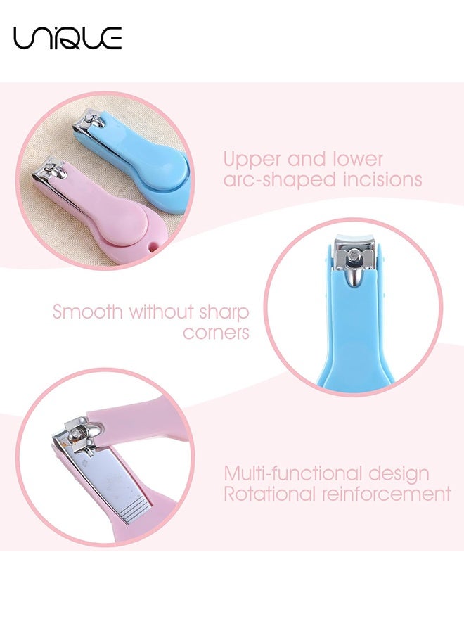 Unique Baby Nail Clippers 6 Pack, Toddler Nail Trimmer Safety Edge for Newborn Infant, Stainless Steel Precision Fingernail and Toenail Cutter, Non-Slip Grip Baby Grooming Kit Multicolored - Image 3