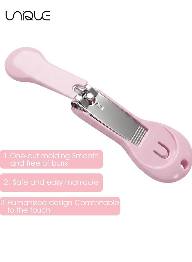 Unique Baby Nail Clippers 6 Pack, Toddler Nail Trimmer Safety Edge for Newborn Infant, Stainless Steel Precision Fingernail and Toenail Cutter, Non-Slip Grip Baby Grooming Kit Multicolored - Image 4