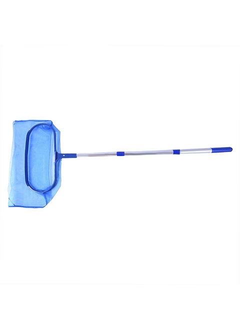 Pool Skimmer Net with Telescopic Pole Removal Leaf Rake Swimming Pool Ponds Fast Cleaning Tool with Heavy-Duty Aluminium Frames Deep Mesh Nets