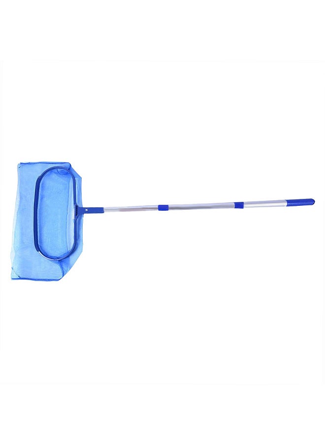 Generic - Pool Skimmer Net with Telescopic Pole Removal Leaf Rake Swimming Pool Ponds Fast Cleaning Tool with Heavy-Duty Aluminium Frames Deep Mesh Nets - Image 1