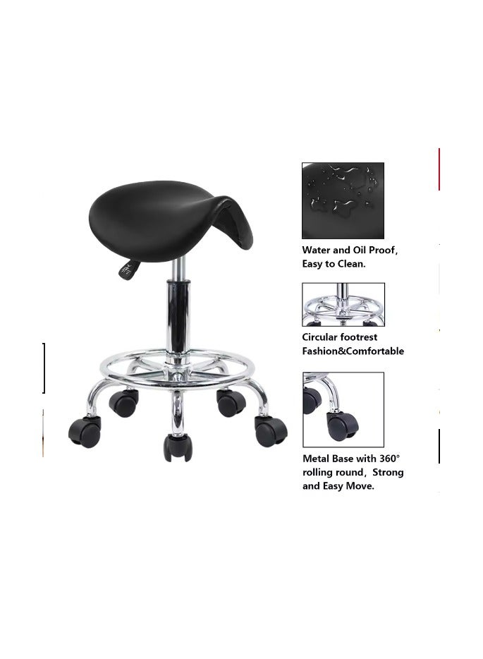 Generic Hairdressing chair bench beauty chair  bench dental lift adjustment  saddle pulley stool  - Image 4