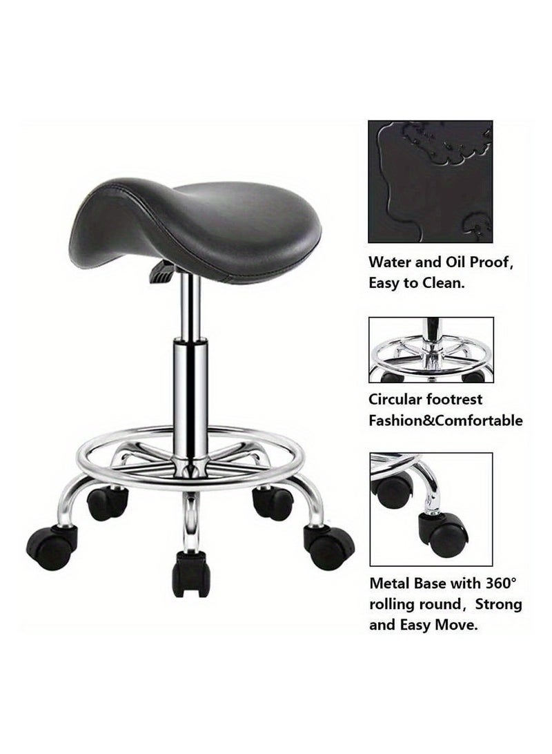 Generic Hairdressing chair bench beauty chair  bench dental lift adjustment  saddle pulley stool  - Image 5