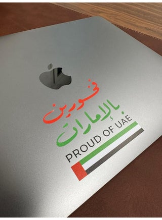 "PROUD OF UAE" Waterproof and UV Resistant Vinyl Sticker 8x8cm - view 5