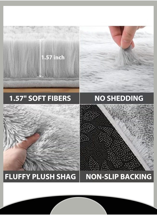 Three-Piece Floor Mat Set Pvc Anti-Slip Mat Suitable For Bathroom Toilets, Doorways, And Entrances Silk Wool Carpet Anti-Slip Design With Multiple Color Options (Grey)