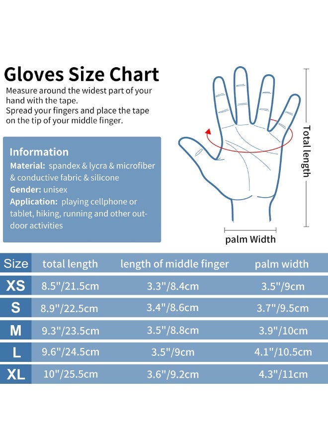 KOWVOWZ Winter Thermal Gloves Running Men, Touch Screen Women Cycling Warm Gloves Tec Touchscreen Non, Slip Palm for Adult Cold Weather Bike Riding Fishing Walking Outdoor Sports Windproof - Image 3