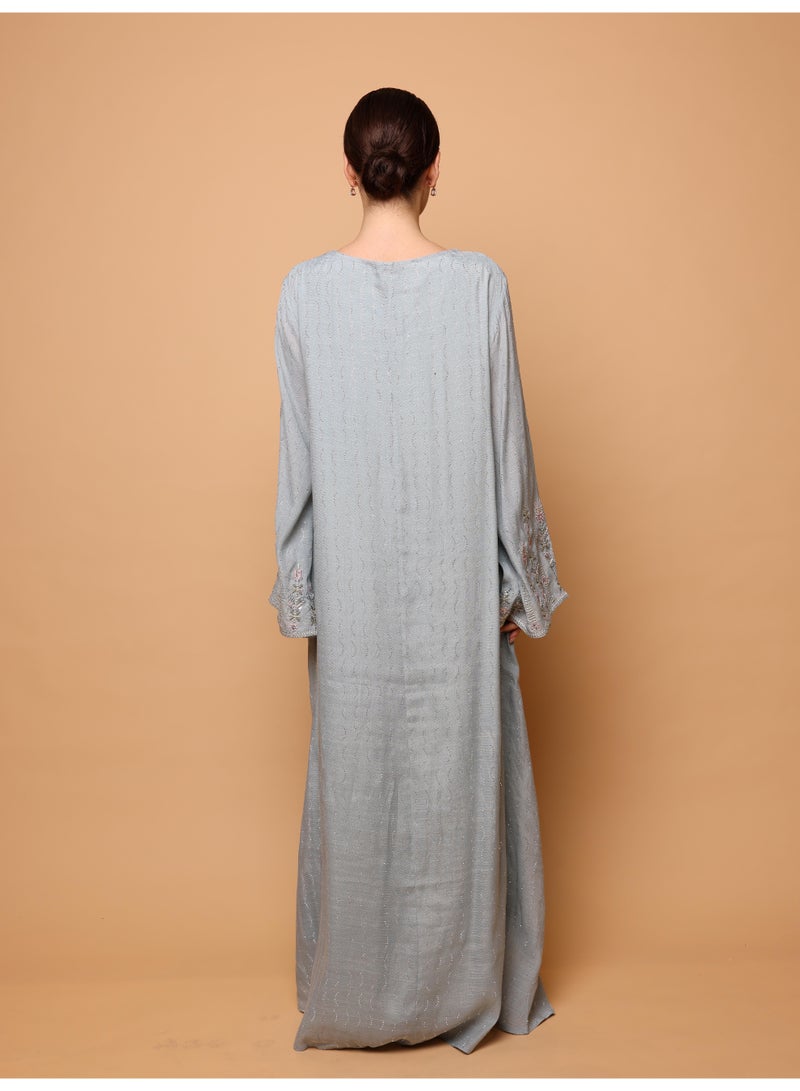 Ikkxa nahla Jalabiya IK4030 Blue - Image 4