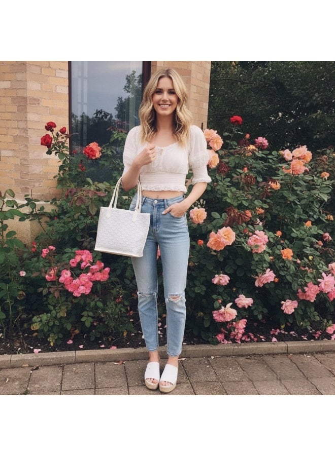 Yara Women's Reversible Fashion Tote Handbag with Detachable Small Pouch – Stylish, Casual, and Versatile for Everyday Use - Image 3