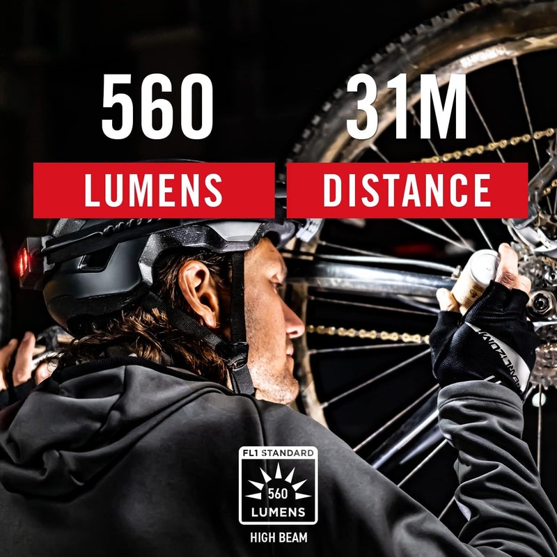 Coast RL10 560 Lumen Dual Color LED Headlamp with Flood and Spot Beams Variable Light Control COB Alkaline Dual Power NonSlip Band 3 x AAA Included - Image 2