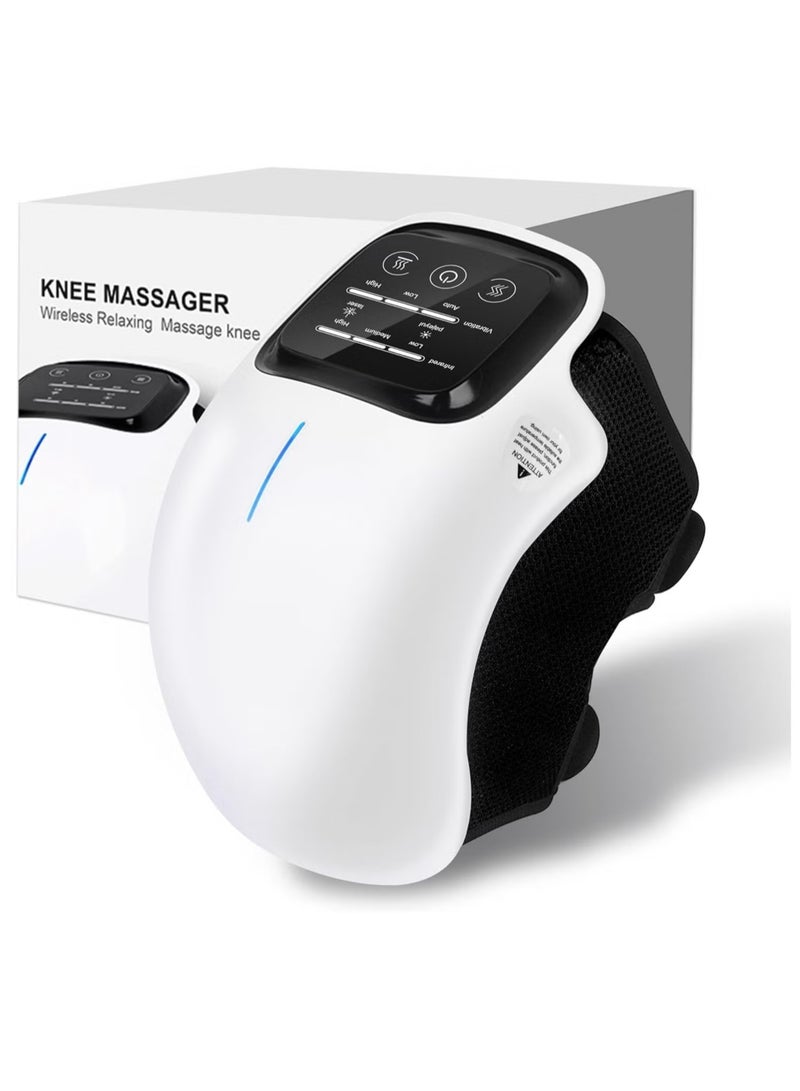 TIGER Knee Massager with Heat & Red Light Therapy – Large LED Screen for Arthritis Pain Relief, Stretched Ligament & Muscle Injury Treatment | Adjustable for Comfortable, Targeted Relief, Ideal for Pain Management & Recovery - Image 1