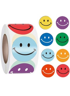 Color Full Smileys Stationary Stickers Round 1inch500 Pcs Labels Labels For Envelope Seals