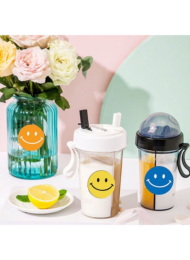 Wownect - Color Full Smileys Stationary Stickers Round 1inch500 Pcs Labels Labels For Envelope Seals - Image 1