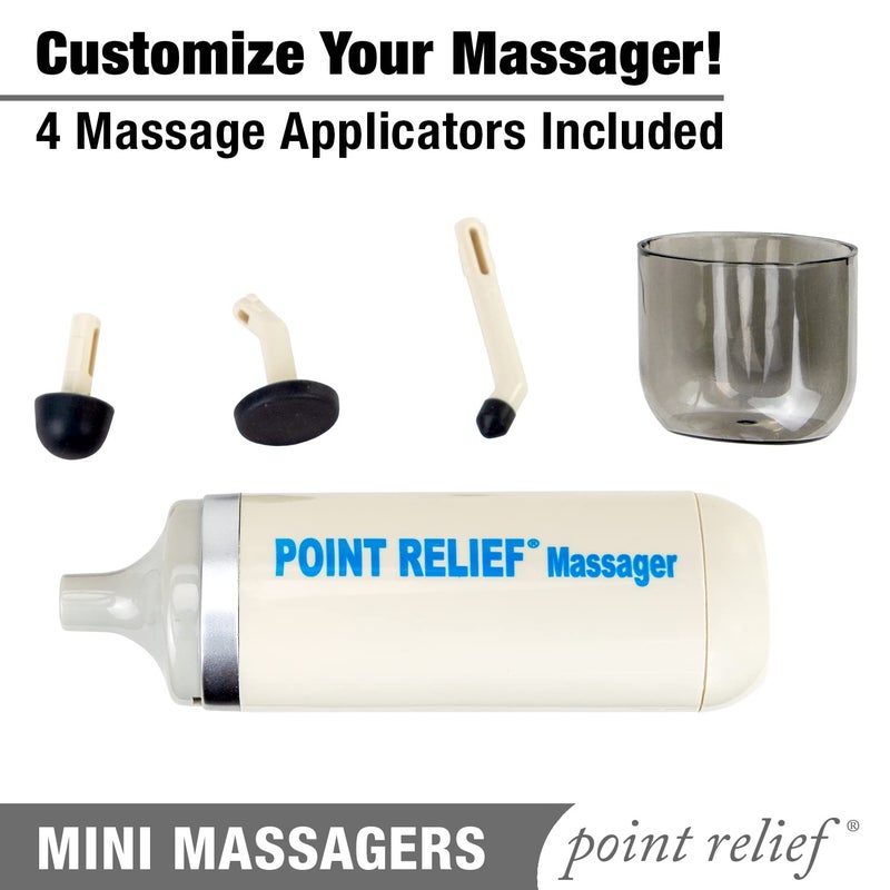 Point Relief 14-1050 Mini Massager for Handheld Targeted Massage Therapy Relieve Muscle Pain - Image 4