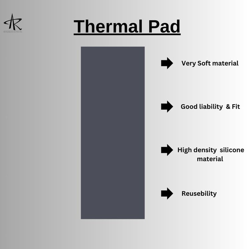 TRUEBOND Thermal Pad 18.5 W/Mk Size (50MM*50MM) Thermal Conductivity Silicone Pads with Apply for SSD CPU GPU LED (Grey, Thickness 0.5 MM) - Image 4