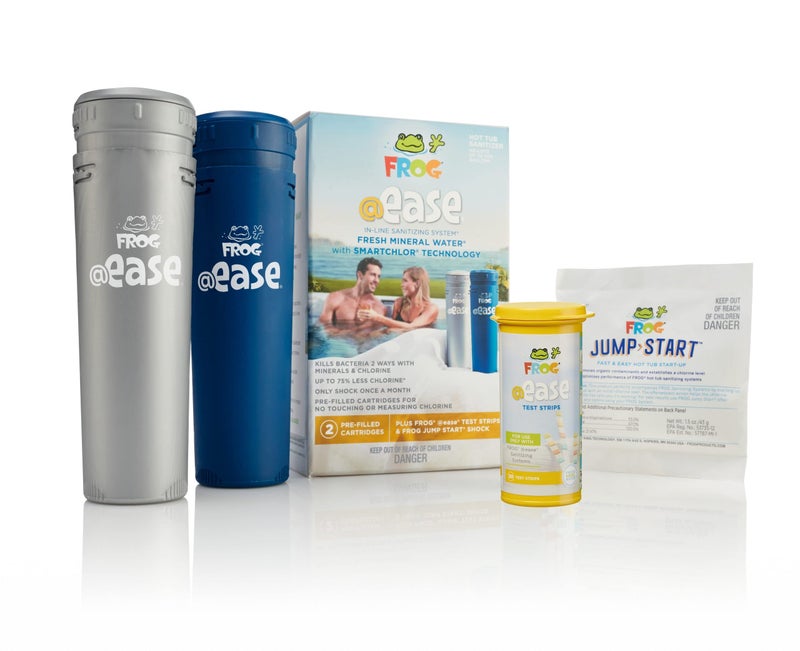 FROG @Ease in-Line Sanitizing System for Hot Tubs, for use in Marquis Spas, Caldera Spas, Artesian Spas and Hot Springs Spas up to 600 gallons, Hot Tub Sanitizer, Cyanuric Acid Free - Image 1