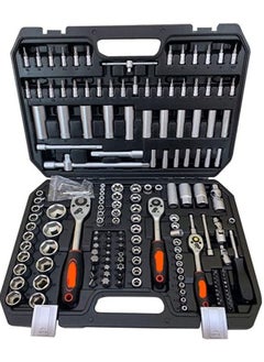 ABBASALI 171 pcs/Set Socket Spanner Set 1/4 Drive Metric Extension Bar with Box Car Repair Tool Ratchet Torque Wrench Automobile Tools Kit 