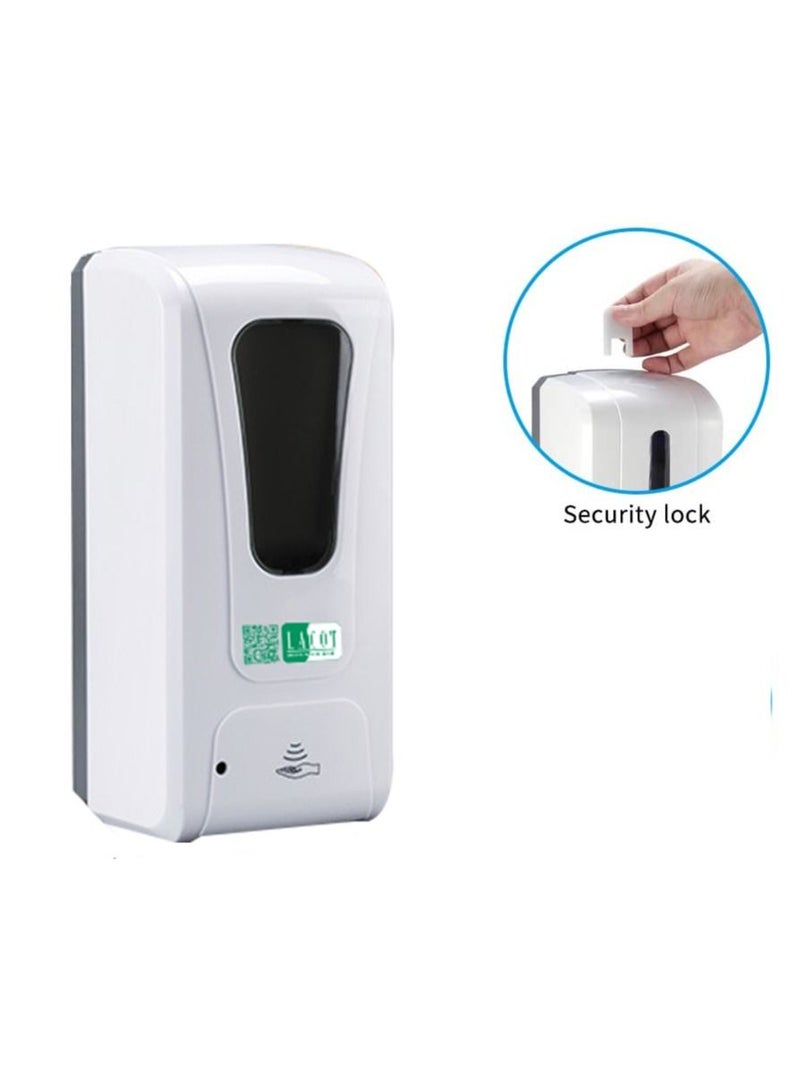 LACOT GENERAL TRADING LLC موزع صابون رغوي تلقائي، مثبت على الحائط، حساس، بدون لمس، قابل لإعادة التعبئة، سعة 1000 مل للحمام، المطبخ، المكتب، المستشفيات، المدرسة. - Image 3