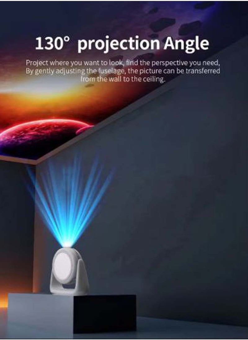 Generic - A10 1080p full hd projector, android 11.0 5g wi-fi bt 5.2 smart projector, 270° flexible video projector with projection lamp, auto focus, for home theater watching carton. - Image 1