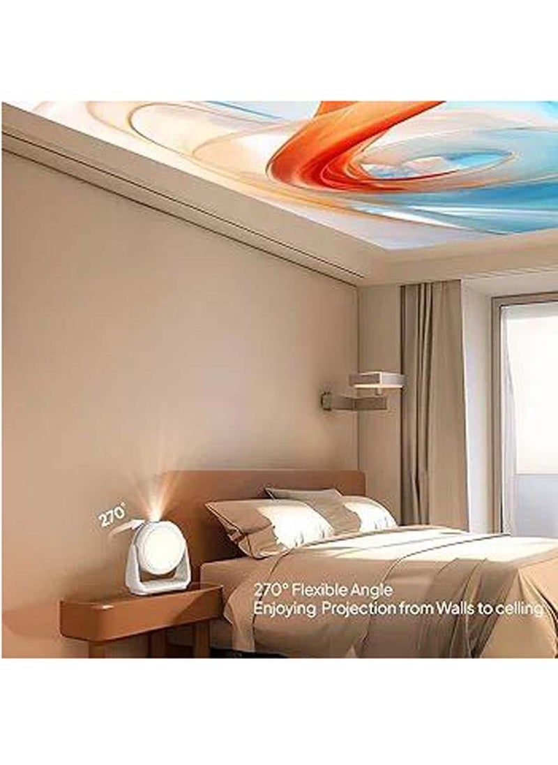 Generic - A10 1080p full hd projector, android 11.0 5g wi-fi bt 5.2 smart projector, 270° flexible video projector with projection lamp, auto focus, for home theater watching carton. - Image 1