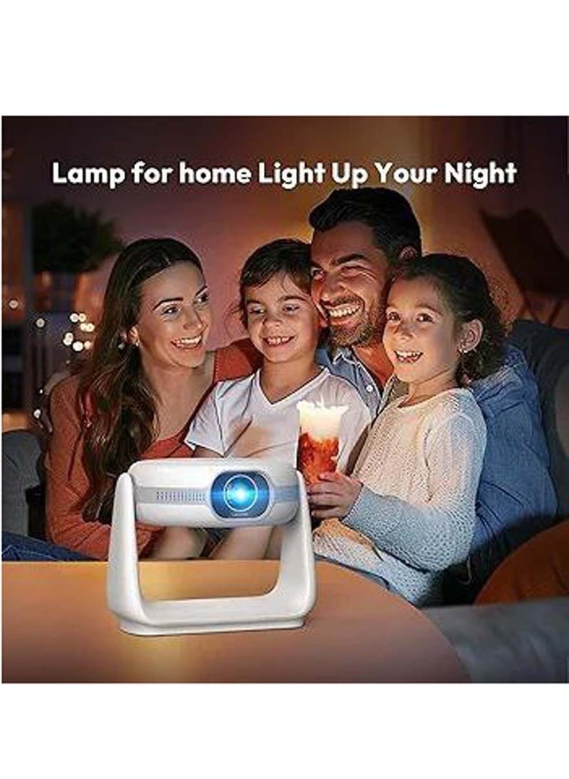 Generic - A10 1080p full hd projector, android 11.0 5g wi-fi bt 5.2 smart projector, 270° flexible video projector with projection lamp, auto focus, for home theater watching carton. - Image 1