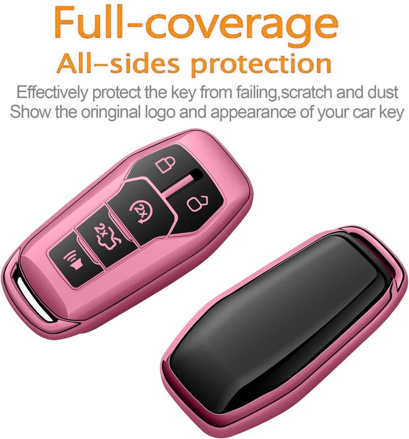 Sindeda Pink Key Fob Cover for Ford Vehicles - Image 3