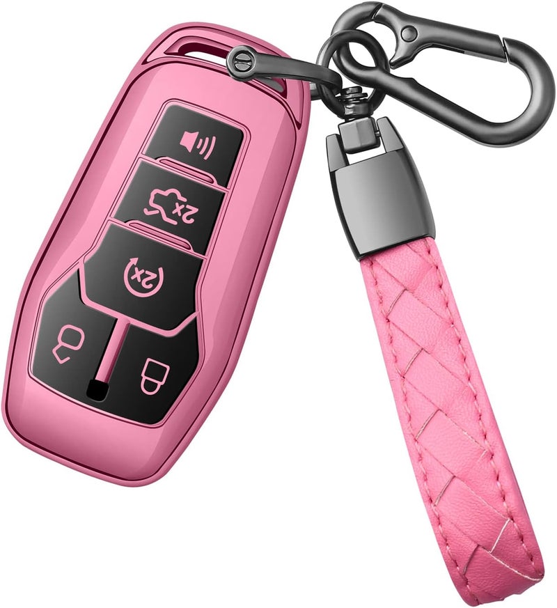 Sindeda Pink Key Fob Cover for Ford Vehicles - Image 1