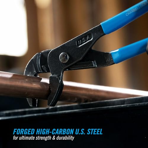 CHANNELLOCK GLS-3 3-Piece GRIPLOCK Tongue & Groove Pliers Set, 6.5", 9.5", 12.5" Water Pump Pliers, Patented PERMALOCK Fastener, Forged High Carbon Steel, Made In the USA - Image 4