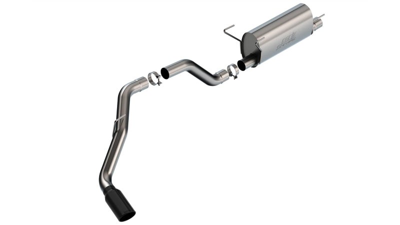 BORLA 140851BC Cat-Back Performance Exhaust System for 2019 Ram 2500 V8 & Ram 3500 6.4L V8 T-304 Stainlesss Steel S-Type Sound Single Right Rear Exit Single 5" Black Chrome Tip - Image 3
