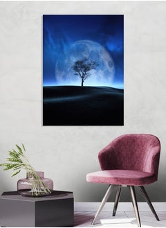 MODCLASS Wall Art Printed Frame Tree and Moon  - Image 1