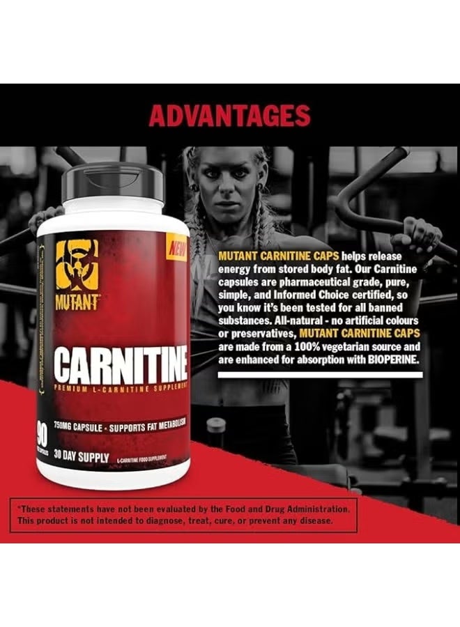 MUTANT L-CARNITINE 90 CAPS - Image 3