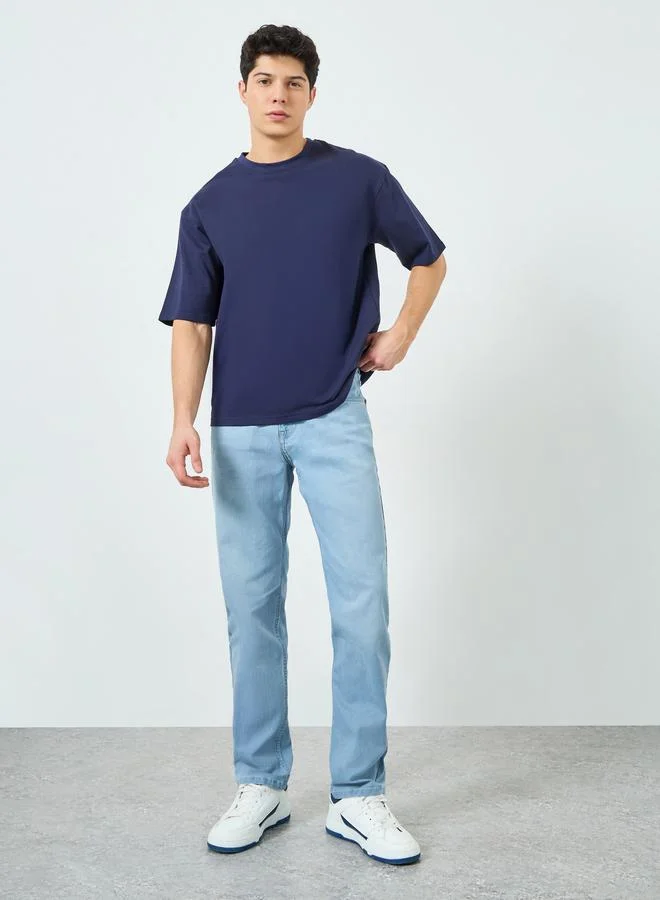 Styli Men Cotton Stretch 5-Pocket Slim Fit Jeans