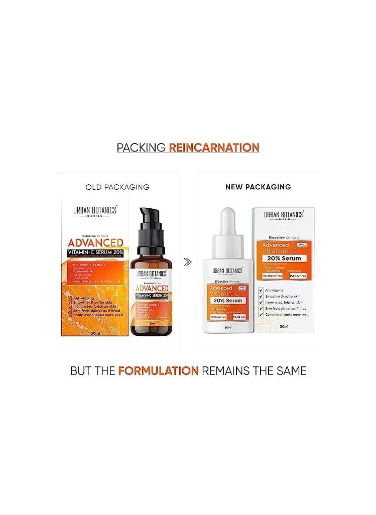 UrbanBotanics Men and Women Advanced Vitamin C Face Serum