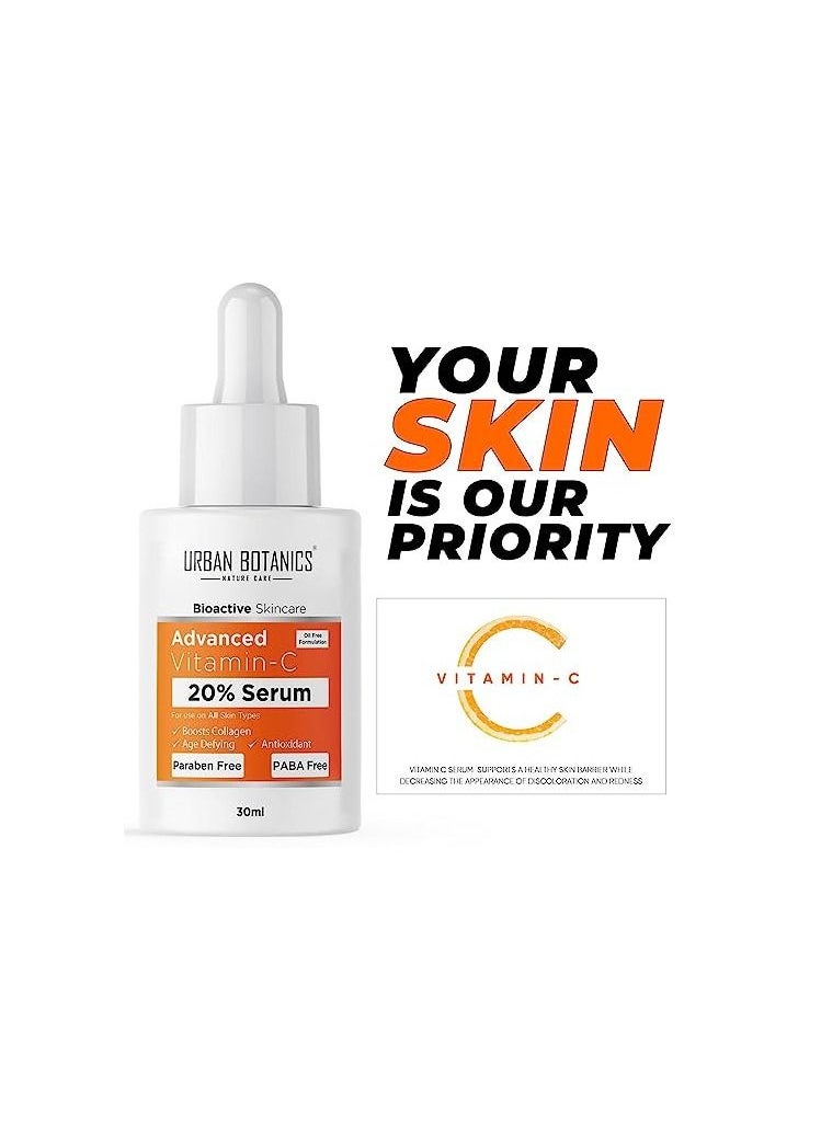 UrbanBotanics Men and Women Advanced Vitamin C Face Serum