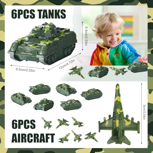 Blueweenly 166 Pieces Army Party Favors Includes Camouflage Keychain Wristband Parachute Tank Plane Military Soldier Toy Camo Bag for Boys Camo Military Birthday Party Supplies Decorations Fillers - Image 5
