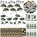 Blueweenly 166 Pieces Army Party Favors Includes Camouflage Keychain Wristband Parachute Tank Plane Military Soldier Toy Camo Bag for Boys Camo Military Birthday Party Supplies Decorations Fillers - Image 2