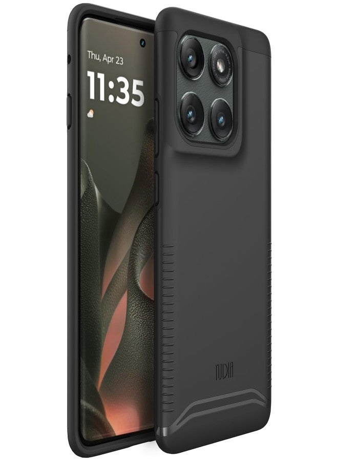 توديا جراب TUDIA Merge [بمواصفات عسكرية] مصمم لهاتف Motorola Edge 2025 5G - [تم اختباره ضد السقوط] غطاء حماية مزدوج الطبقات مقاوم للصدمات، رفيع، شديد التحمل، لجرابات Moto Edge 2025 (أسود، أساسي) - Image 1