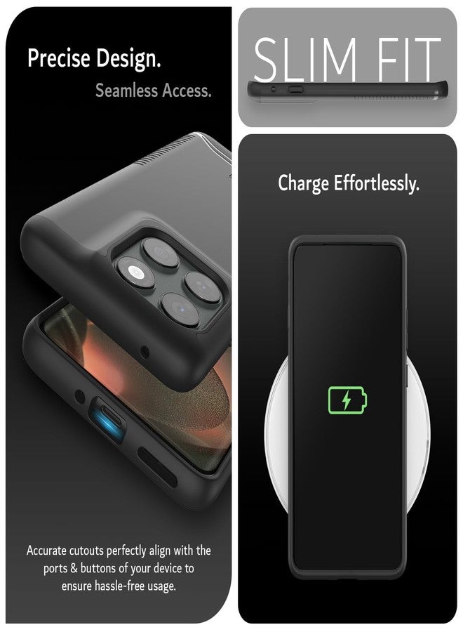 توديا جراب TUDIA Merge [بمواصفات عسكرية] مصمم لهاتف Motorola Edge 2025 5G - [تم اختباره ضد السقوط] غطاء حماية مزدوج الطبقات مقاوم للصدمات، رفيع، شديد التحمل، لجرابات Moto Edge 2025 (أسود، أساسي) - Image 5