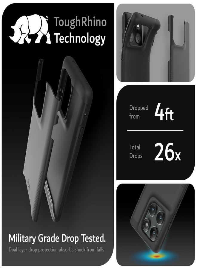 توديا جراب TUDIA Merge [بمواصفات عسكرية] مصمم لهاتف Motorola Edge 2025 5G - [تم اختباره ضد السقوط] غطاء حماية مزدوج الطبقات مقاوم للصدمات، رفيع، شديد التحمل، لجرابات Moto Edge 2025 (أسود، أساسي) - Image 2