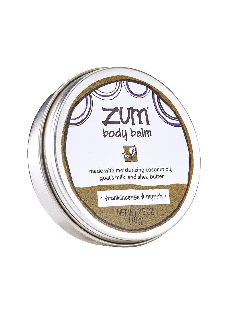 ZUM Zum Indigo Wild Body Balm - Body Moisturizer for Women & Men - Includes Goat's Milk, Shea Butter & More - Natural Skin Moisturizer - Frankincense & Myrrh Scent - 2.5 oz 