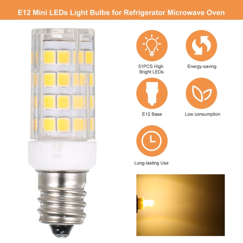 E12 Mini LEDs Light Bulbs Home Use 5W Energy-Saving Lamp Bulbs for Refrigerator Microwave Oven Ranges Hood - Image 2