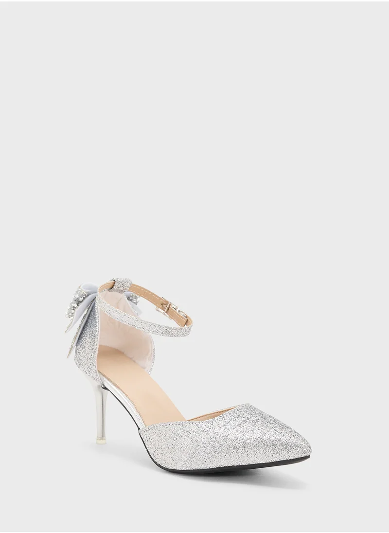 ايلا ليمتد اديشن Glitter Bow Back Pump