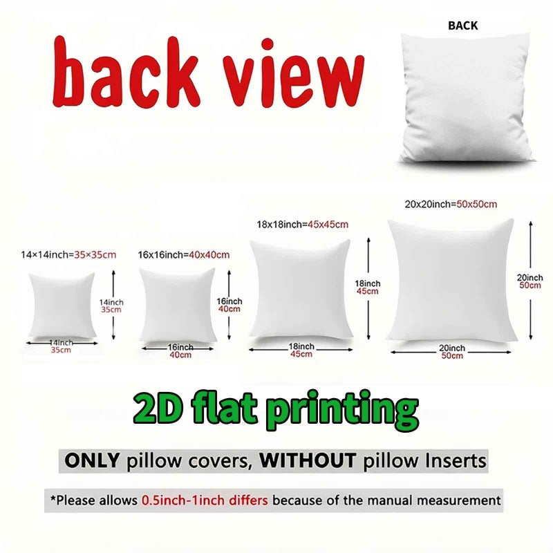 Set of 4 American Flag Cushion Covers 14x14 Inches Independence Day Decor - Image 3