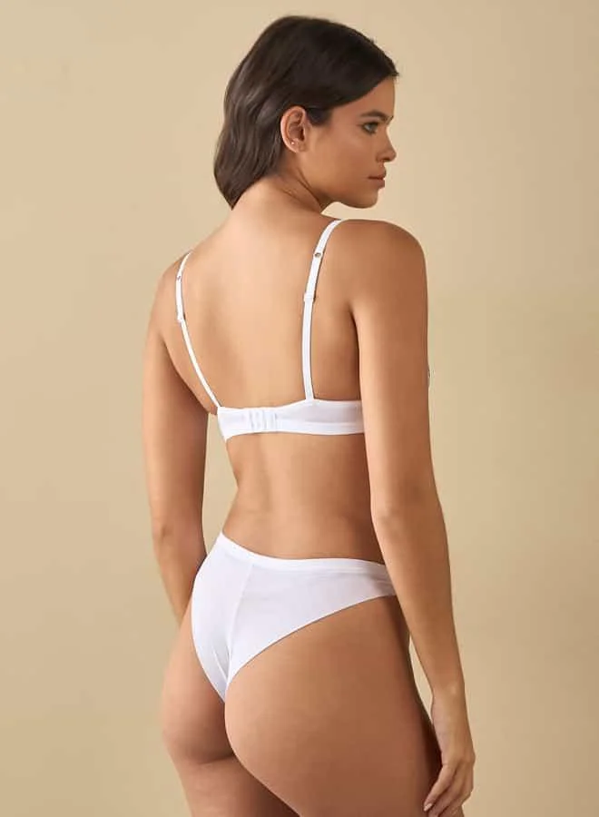 Splash FAV Floral Embroidered Balconette Bra and Briefs Set