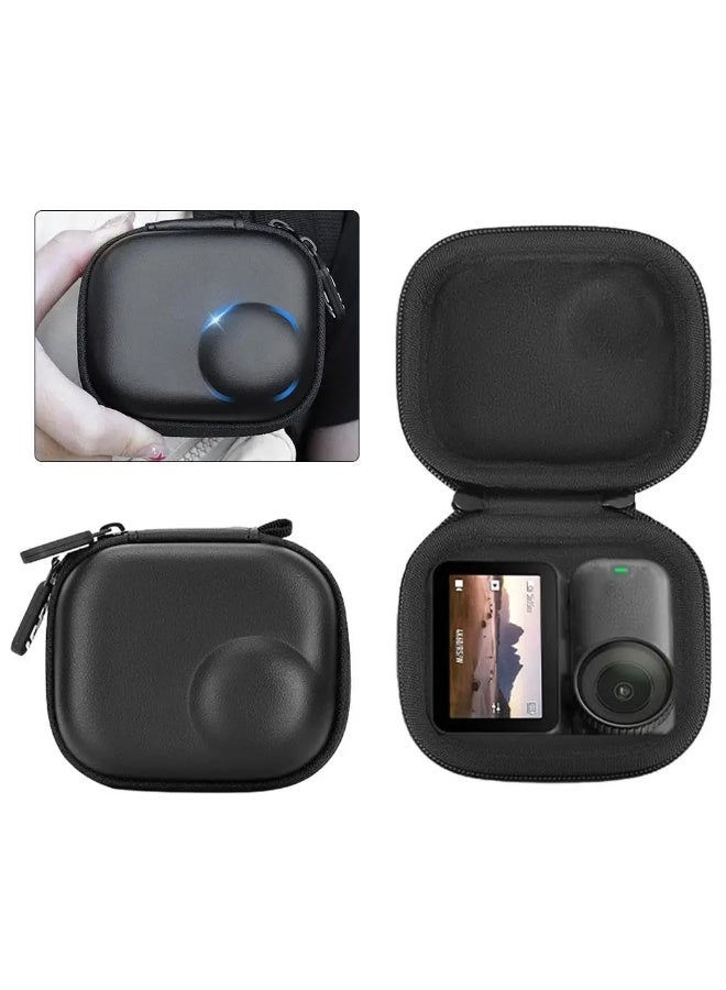 Mini Carrying Case for DJI Osmo Nano, Travel Storage Bag Waterproof PU Leather Body Protective Cover Box Portable Organizer Case for OSMO Nano Action Camera (Black) - Image 4
